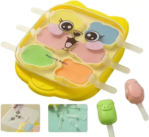 Molde para paletas de silicona, 6 piezas de moldes de silicona para hacer helados, moldes de helado congelados, accesorios de cocina, leche materna