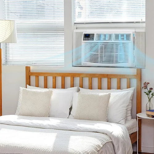 Miniatura 7 de ROVSUN Unidad de ventana de aire acondicionado de 8000 BTU con calor, unidad de aire acondicionado 4 en 1, calentador, deshumidificador y ventilador
