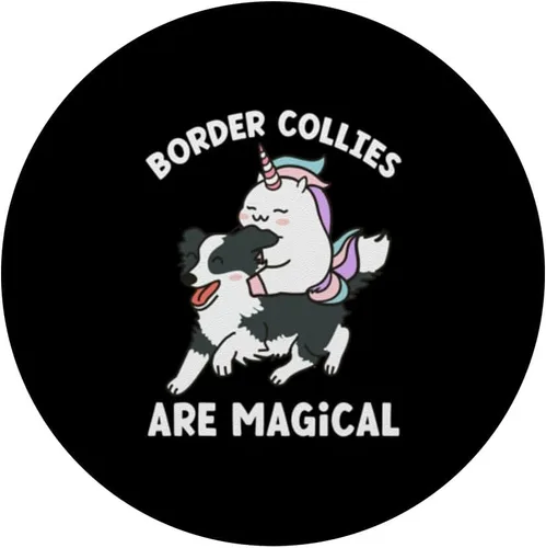 Miniatura 3 de Los Border Collies son mágicos, divertidos PopSockets de Border Collie intercambiables