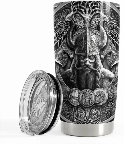 Miniatura 17 de SANDJEST Vaso Térmico para Parejas de 20oz Regalos para Esposa Esposo Calavera Parejas Vasos Térmicos de Acero Inoxidable Taza de Viaje para Café