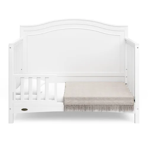 Miniatura 10 de Graco Paris - Cuna convertible 4 en 1 (blanco) – Certificada GREENGUARD Gold, se convierte en cama infantil y diván, compatible con colchón de cuna