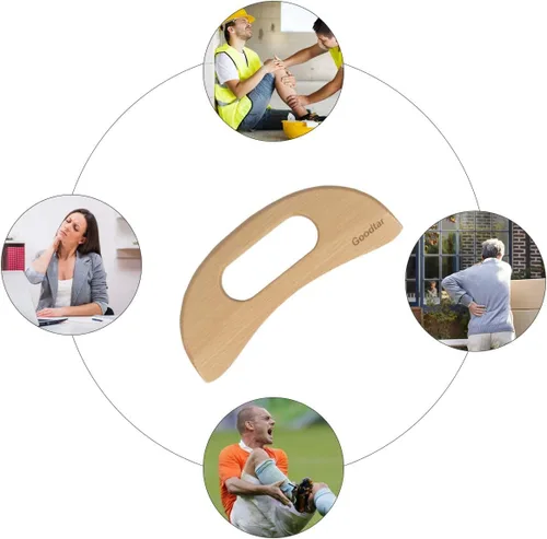 Miniatura 6 de Masajeador de celulitis de madera, herramienta de guasha corporal de madera para cuerpo Guasha Wood Stick Herramienta de masaje para drenaje