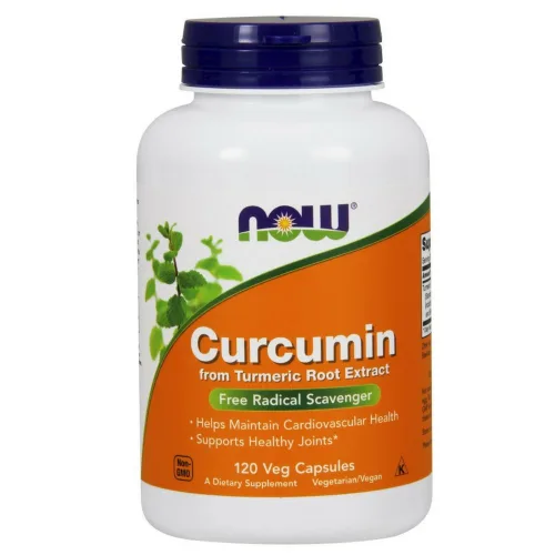NOW Foods Extracto de raíz de cúrcuma de curcumina 95% cápsulas veganas, 120 unidades