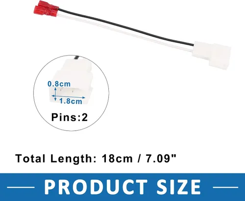 Miniatura 3 de Adaptador de cable de altavoz de coche 72-8104 arnés de conector para Toyota Corolla 1993-2015 plástico blanco (juego de 4)