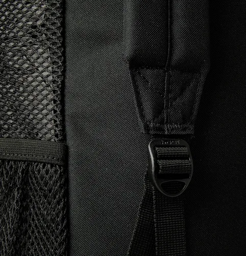 Miniatura 4 de JanSport Mochila de malla ecológica negra, 17 x 12.5 x 6 pulgadas, bolsa semitransparente para adultos con funda para laptop, panel trasero