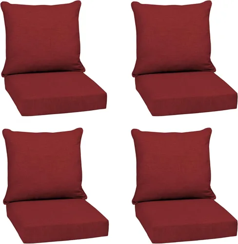 Miniatura 186 de Arden Outdoor Deep Seat Cushion Set, 24 x 24 pulgadas, Cojín para exteriores resistente al clima, a la lluvia y a la decoloración para silla, sofá