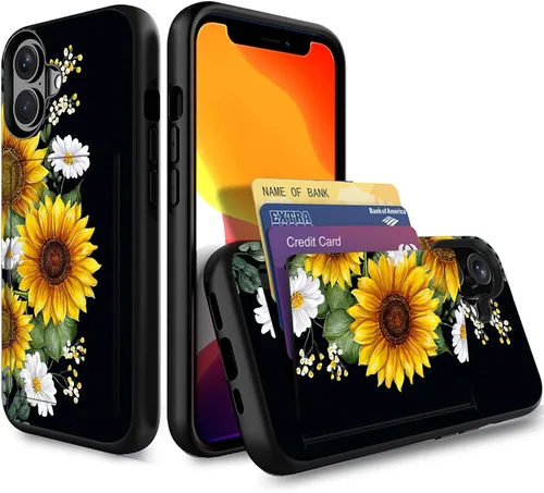 Miniatura 62 de Funda para iPhone Air, funda tipo cartera con ranura para tarjeta oculta, a prueba de golpes, TPU y PC, funda protectora de doble capa para iPhone