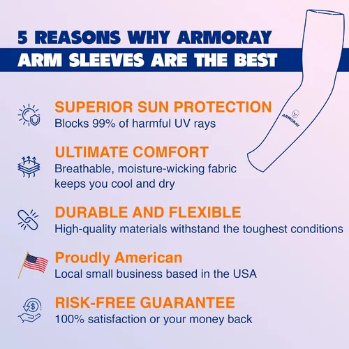 Miniatura 2 de ARMORAY - Mangas de brazo para hombres o mujeres para cubrir tatuajes de enfriamiento, para practicar deportes, básquetbol, golf, fútbol