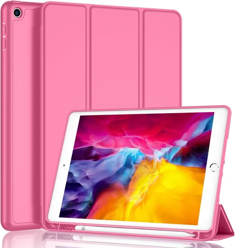 Miniatura 14 de iMieet - Funda para iPad de 9ª generación 2021/iPad de 8ª generación 2020 de 10.2 pulgadas con soporte para lápices, funda para iPad de 7ª