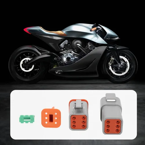 Miniatura 3 de ECSiNG Kit de conector eléctrico impermeable de 6 pines DT04-6P DT06-6S compatible con Deutsch compatible con enchufe sellado automotriz de la serie