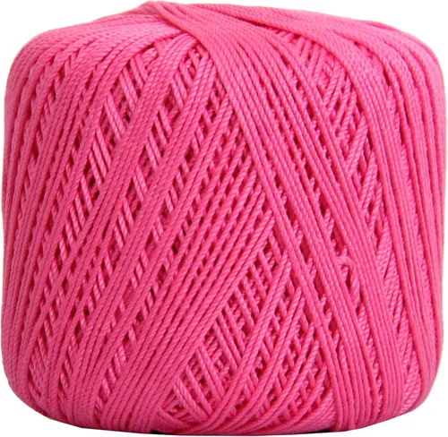 Miniatura 50 de Hilo de croché Threadart, 100 % algodón, talla 10 Rosa