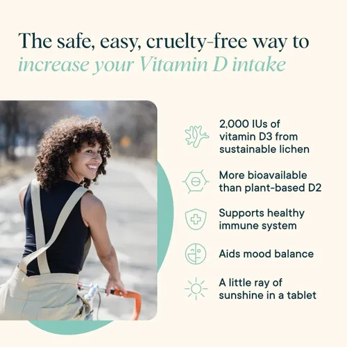 Miniatura 6 de Ora Organic Vitamina D3 5000IU + K2 – Vitamina D vegana de liquen y K2 de garbanzos para la salud ósea, apoyo inmunológico y estado de ánimo, máxima