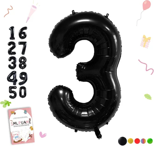 Miniatura 87 de Globos de números de 40 pulgadas del 0 al 9 dorados grandes del número 0, globos digitales para suministros de decoración de celebración de fiesta