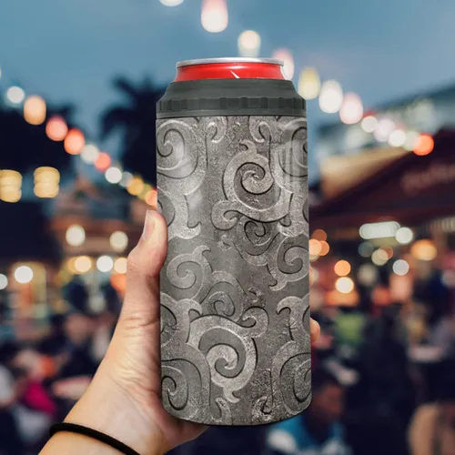 Miniatura 4 de winorax Vaso de dragón 4 en 1 para enfriar latas estilo metal Fossil Dragon Lover Viking Celta, taza de viaje de 12 onzas de acero inoxidable