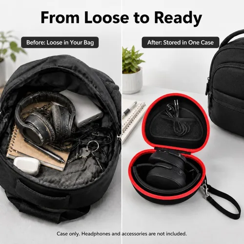 Miniatura 6 de Funda para auriculares Skullcandy Crusher/Hesh/Evo, inalámbricos Bluetooth para JLab JBuds Lux ANC, para auriculares TOZO HT3/HT2 y más auriculares