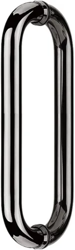 WANLIAN Hardware - Tirador tubular de puerta de ducha de 8 pulgadas para puertas de ducha sin marco, con arandelas (manija de 8 pulgadas) (Gery)