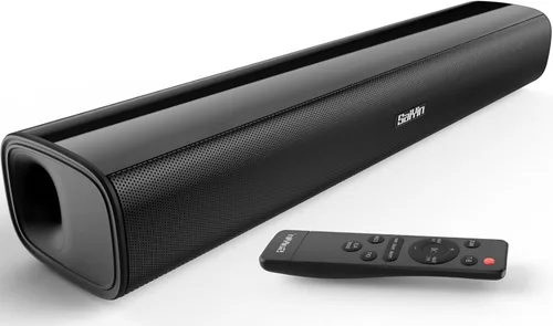 Saiyin - Barra de sonido de 17 pulgadas para Smart TV con Bluetooth 5.3/Conexión óptica/AUX, barra de sonido para TV/PC/Juegos/Proyectores, diseño