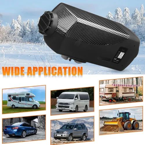 Miniatura 6 de Calentador de aire diésel de 5 KW, calentador de estacionamiento diésel de 12 V 5000 W con monitor LCD, control remoto del termostato