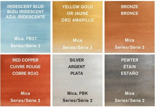 Miniatura 6 de Winsor & Newton Cotman - Juego de pintura para acuarelas, 6 colores metálicos, tubos de 8 ml (0,27 oz)