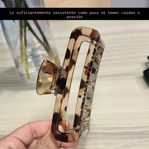 Miniatura 3 de Pinzas para el cabello de 5 pulgadas, irrompibles, cuadradas, rectangulares, color neutro, para cabello grueso y rizado, largo, para mujeres, A 5