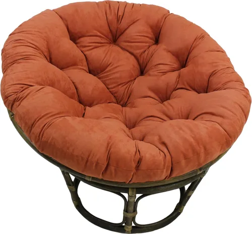 Miniatura 17 de Cojín de microgamuza para sillón papasan, color sólido, de Blazing Needles Vino tinto
