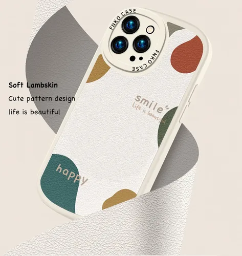 Miniatura 6 de ZEZHOU Funda compatible con iPhone 12 Pro – Bonito diseño de patrón para mujeres, hombres y niñas, a la moda, suave piel de cordero flexible