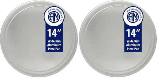 Miniatura 2 de American Metalcraft HATP6 Sartén de borde ancho, peso pesado, grosor de calibre 14, aluminio, 6 pulgadas de diámetro.
