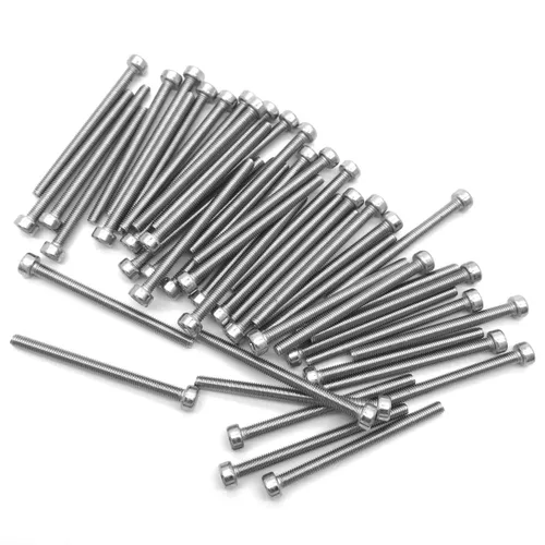Miniatura 12 de Tornillos de cabeza hexagonal M3 x 0.984 in, rosca completa, superficie brillante, acero inoxidable, tornillos de cabeza hexagonal