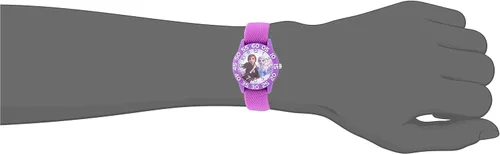 Miniatura 6 de Disney Frozen Kids' Plastic Time Teacher Analog Quartz Nylon Strap Watch