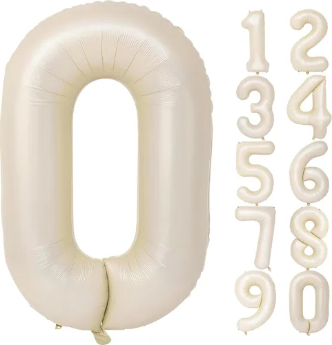 Miniatura 147 de SINBEE Globo dorado del número 10, papel de aluminio Mylar de 40 pulgadas, decoración de fiesta reutilizable para cumpleaños, aniversario, Oro