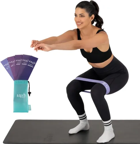 Miniatura 8 de Juego de bandas de resistencia para fitness, bandas elásticas para bandas de ejercicio, bandas de resistencia para entrenamiento en casa, bandas