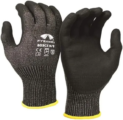 Pyramex GL603C5 Series 13 Gauge PMXTECK HPPE Micro Foam Nitrile Safety Gloves ANSI Cut 4 Size 2X Large