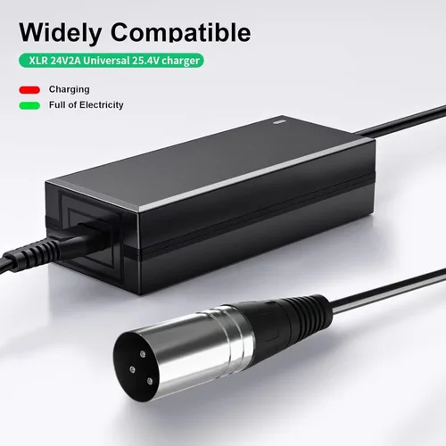 Miniatura 2 de 24V 2A Cargador de batería para scooter eléctrico, adecuado para Go Go Elite Traveler, Pride Mobility, batería de silla eléctrica Jazzy y Plus Ezip