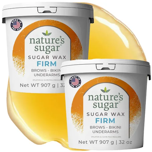 Miniatura 12 de Nature’s Sugar Pasta de Cera de Azúcar Firme para Depilación de Pelo Grueso - Cejas, Axilas y Bikini – Suave Sin Tiras para Cuerpo, Cara y Todo Tipo