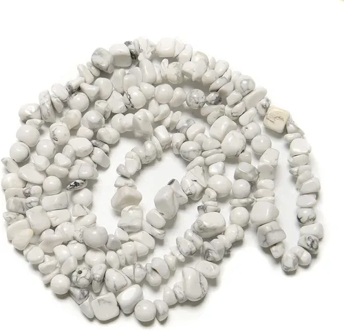Miniatura 14 de Juego de pulseras de piedras preciosas de aventurina azul natural de 0.197-0.315 in, diseño de grava curativa, cuentas de piedra irregular, diseño