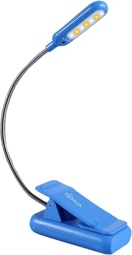 Miniatura 26 de VAVOFO Luz de lectura recargable con clip, 7 LED con 3 temperaturas de color, 9 niveles de brillo, luces de libro para leer en la cama con indicador