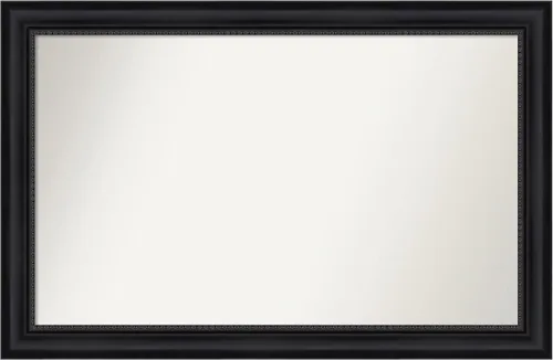 Miniatura 290 de Amanti Art Espejo personalizado, espejo de baño negro Astor, espejo de pared o espejo de tocador de baño sobre el fregadero (25 x 25 pulgadas)