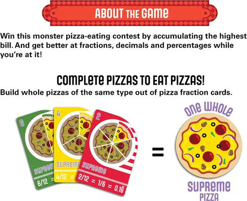 Miniatura 5 de Semper Smart Games Blobby's Pizza Math Card Game: ¡Concurso de comer pizza estratégicamente loco entre lindos monstruos!