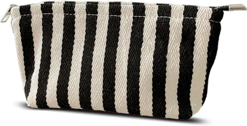 Miniatura 16 de HAPPYHEIDI Bolsa de maquillaje estética para mujer con compartimento para accesorios con cremallera para cosméticos, viajes, organizador de bolsos
