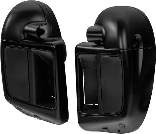 Miniatura 4 de Guantera de carenado de pierna ventilada inferior de mezclilla negra apta para Harley refrigerada por aire Touring Road King Street Glide Road Glide