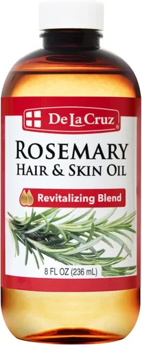 De La Cruz Crema hidratante de mezcla de aceite de romero con ricino, aguacate y aceite de oliva, uso tópico solo 8 onzas líquidas (8.0 fl oz)