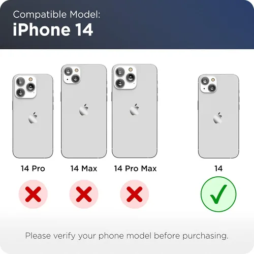 Miniatura 2 de ENCASED Funda a prueba de golpes compatible con iPhone 14, funda ultra protectora resistente para teléfono, serie Rebel (negro)
