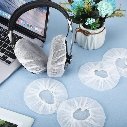 Miniatura 7 de Tatuo 500 fundas desechables para auriculares a granel, no tejidas, sanitarias, no tejidas, para auriculares, color blanco, 4.3 pulgadas/4.3 in