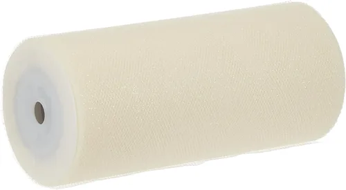Miniatura 25 de Offray Sparkle - Cinta de tul para manualidades, 18 pulgadas por 10 yardas, narciso