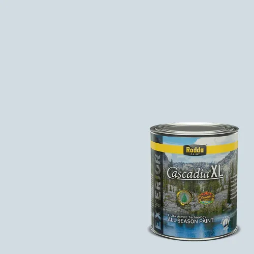 Miniatura 127 de Rodda Paint CASCADIA XL Pintura e imprimación satinada para exteriores en uno, cuarto de galón, Metropolis Mood