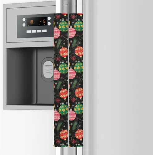 Miniatura 7 de Emelivor Juego de 2 fundas de repuesto para manija de puerta de refrigerador, color blanco calabaza otoñal, para hornos, lavavajillas, mantiene