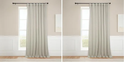 Miniatura 38 de HPD Half Price Drapes - Cortinas de lino sintético para sala de estar (2 paneles) - 100 pulgadas de ancho x 84 pulgadas de largo - Cortinas