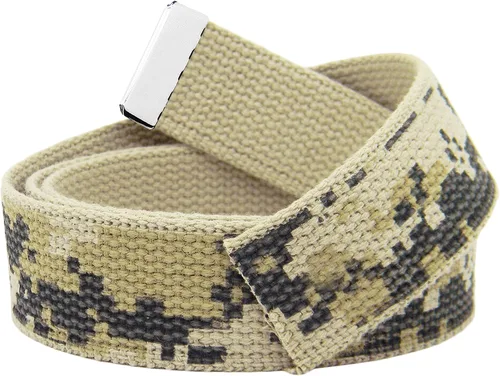 Miniatura 15 de Build A Belt Cinturón de lona militar, 1.25 pulgadas de ancho, beige, unisex para adultos