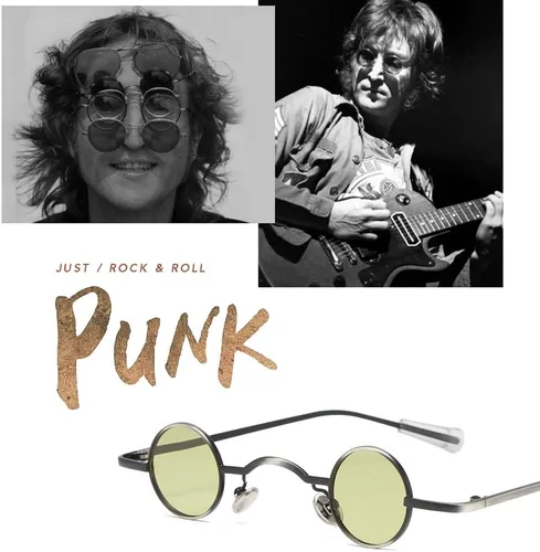 Miniatura 5 de Dollger Gafas de sol polarizadas punk de los años 70, diseño de círculo hippie