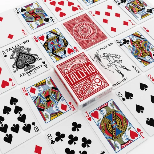 Miniatura 6 de Tally Ho Cartas de juego con espalda circular (el color puede variar)